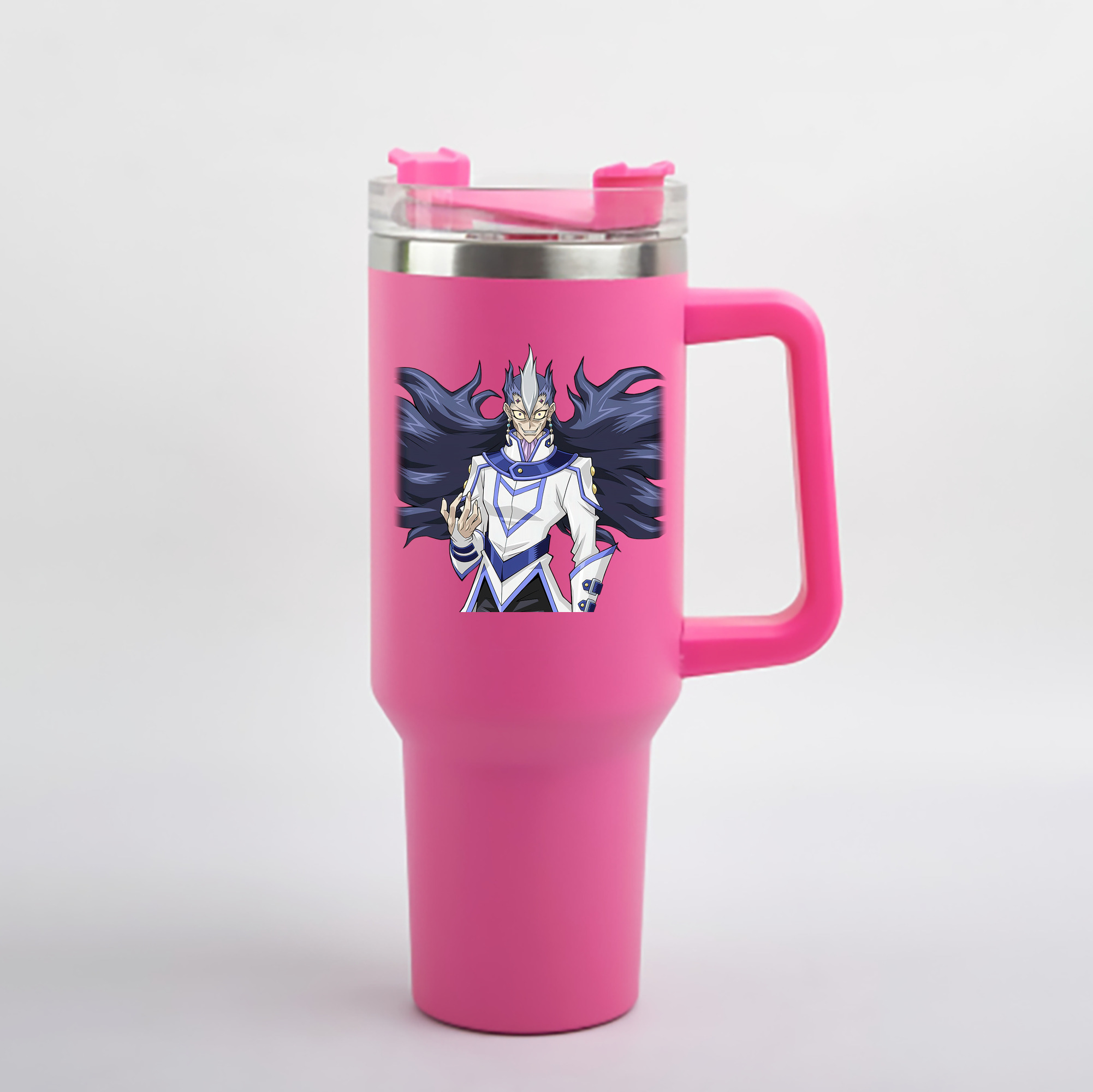 （画像用） 遊☆戯☆王 Yu-Gi-Oh! 1200mL車用タンブラー - クリスタルステッカー（プラスチックストロー付き）